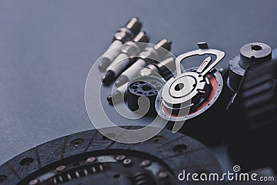 Autoparts close up isolated Stock Photo