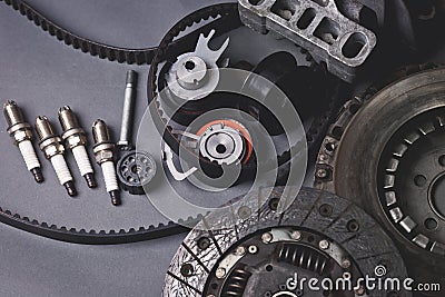 Autoparts close up isolated Stock Photo