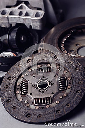 Autoparts close up isolated Stock Photo