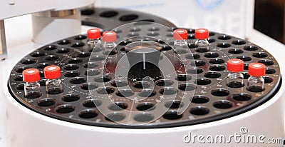 Autosampler of a chromatographic system Stock Photo