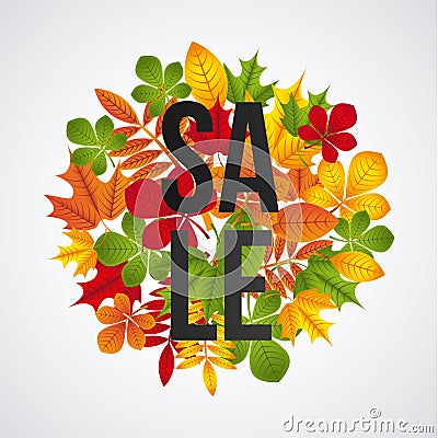 Autum season Vector Illustration