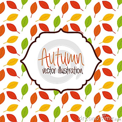 Autum season Vector Illustration