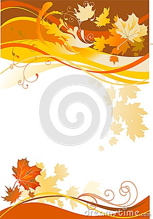 Autumn abstract background Vector Illustration