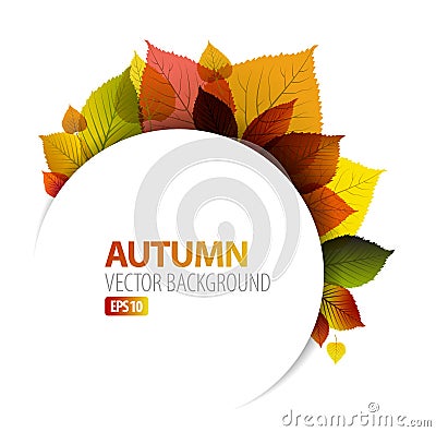 Autumn abstract floral background Stock Photo