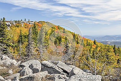 Autumn on the Allegheny Front Stock Photo