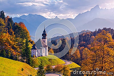 Autumn in Alps. Stock Photo