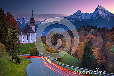 Autumn in Alps. Stock Photo