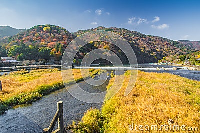 Autumn Arashiyama, Kyoto, Japan Stock Photo