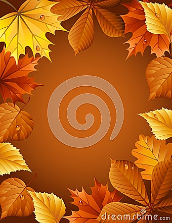 Autumn background Vector Illustration