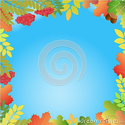 Autumn background Vector Illustration