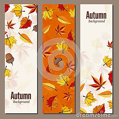 Autumn background vector illustration Vector Illustration