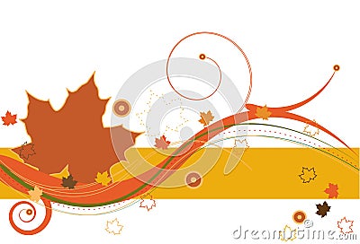 Autumn Breeze Vector Illustration