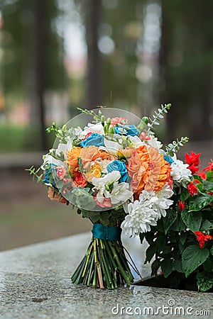 Autumn, bridal bouquet Stock Photo