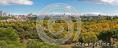 Autumn in Casa de Campo. Madrid, Spain Stock Photo