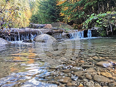 Autumn Cascade Stock Photo