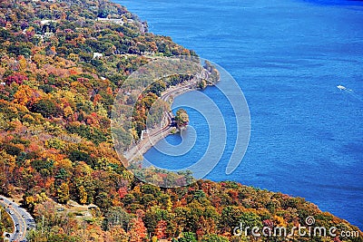 Autumn colors at Bear Mountain State Park, New Yor Stock Photo