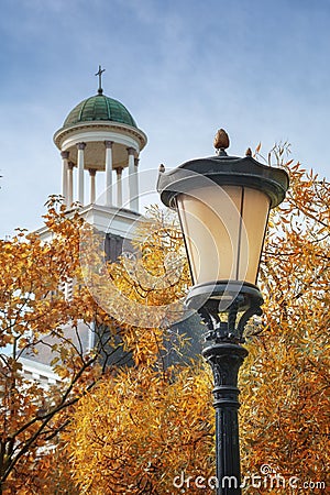 Autumn colors of the city. Stock Photo