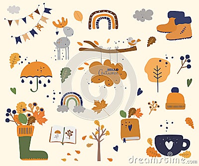 Autumn cozy vector Vector Illustration