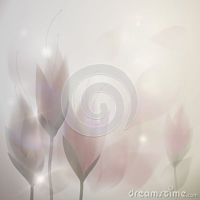 Autumn crocus Vector Illustration