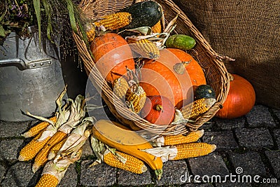 Autumn decoration vegetables Stock Photo
