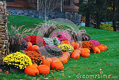 An autumn display in New England Stock Photo