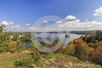 Autumn at Fairy Lake in Huntsville Stock Photo