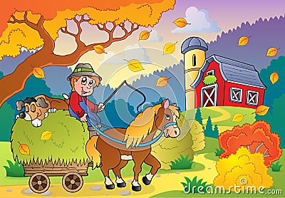 Autumn farm theme 4 Vector Illustration