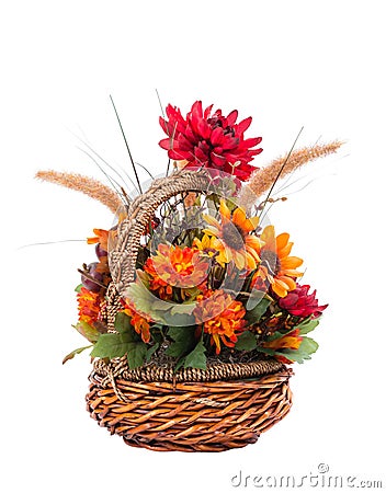 Autumn flower arrangement Stock Photo