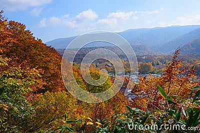 Autumn foliage in Aomori, Japan Stock Photo