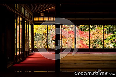 Autumn foliage color at Nanzen-ji, Kyoto Stock Photo