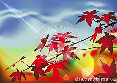 Autumn forest Vector Illustration