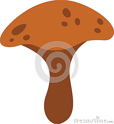 Autumn Forest Mushroom Vector Illustration