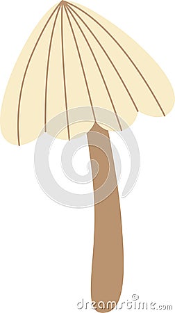 Autumn Forest Mushroom Vector Illustration