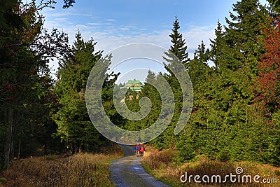 Autumn, Forest, Panorama, OrlickÃ© Mountains, Czech Republic Stock Photo