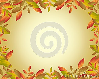 Autumn frame Vector Illustration