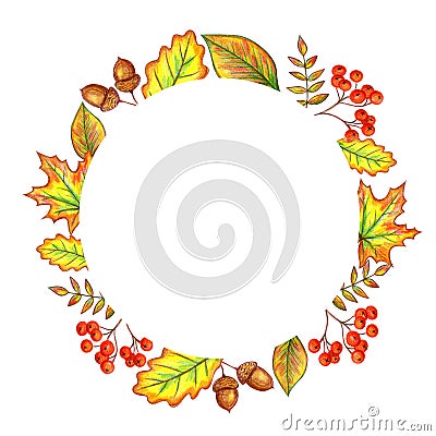 Autumn frame Stock Photo