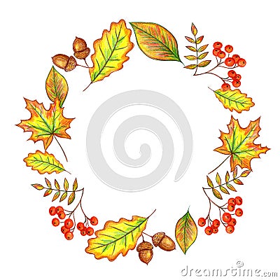 Autumn frame Stock Photo