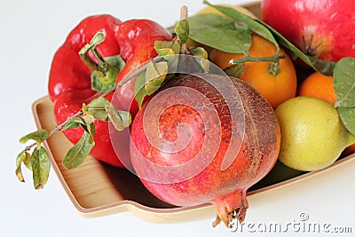 Autumn fruits of Sicily - Italy Stock Photo