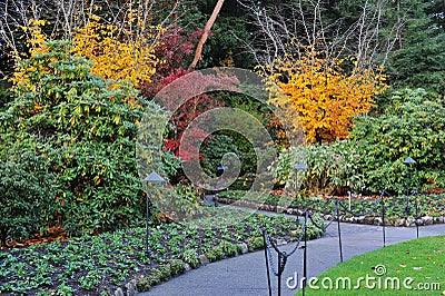 Autumn gardens Stock Photo