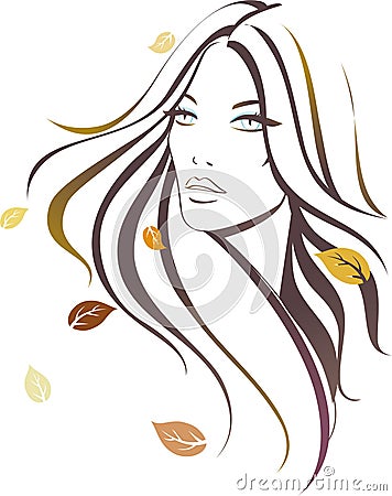 Autumn girl Vector Illustration