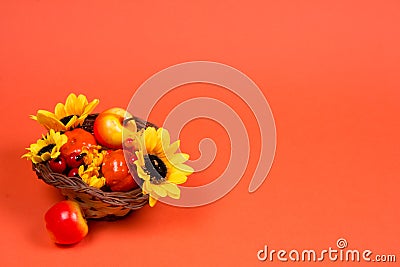 Autumn greeting card Stock Photo