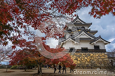 Hikone Castle autumn Editorial Stock Photo