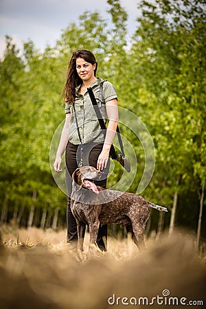 Autumn hunting season. Hunting. Stock Photo