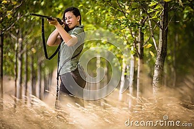 Autumn hunting season. Hunting. Stock Photo