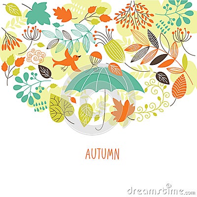 Autumn illustration Vector Illustration