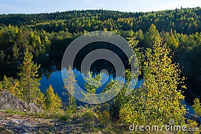 Autumn in Karelia Stock Photo