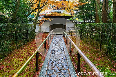 Autumn at Koto-in a Sub Temple of Daitokuji Temple in Kyoto Stock Photo