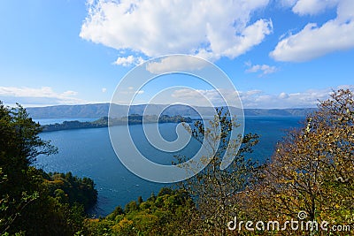 Autumn in the Lake Towada Stock Photo