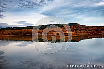 Autumn landscape, Bulgaria Stock Photo