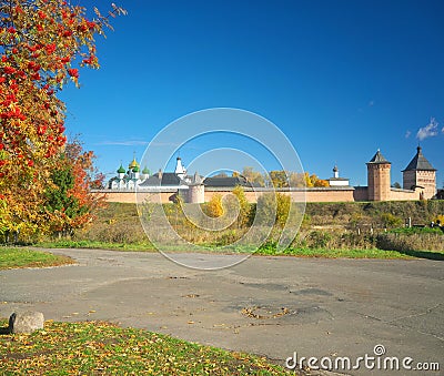 Autumn landscape in Suzdal. Stock Photo